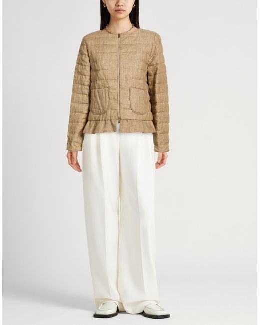 Herno Natural Puffer Linen