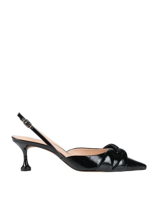 Anna F. Metallic Pumps Leather