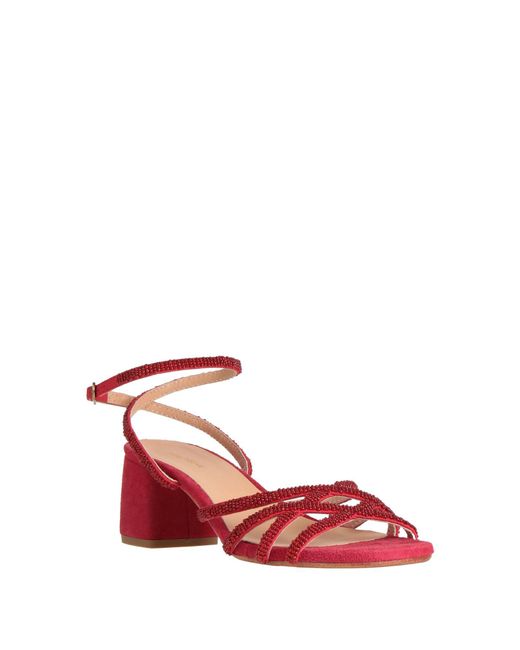 Maliparmi Red Sandals Leather