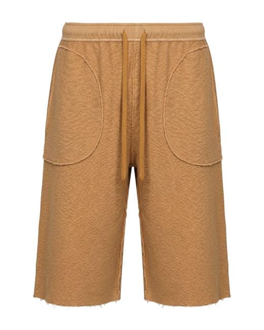 MM6 by Maison Margiela Natural Camel Shorts & Bermuda Shorts Cotton for men