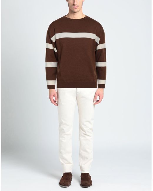 Les Copains Brown Sweater for men