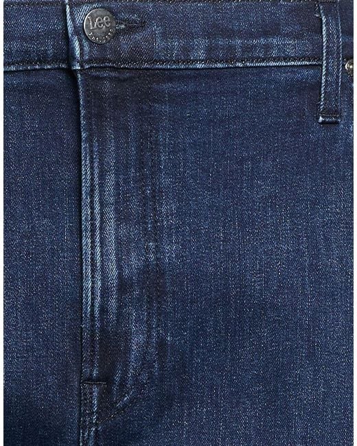 Lee Jeans Blue Jeans Cotton, Polyester, Elastane for men