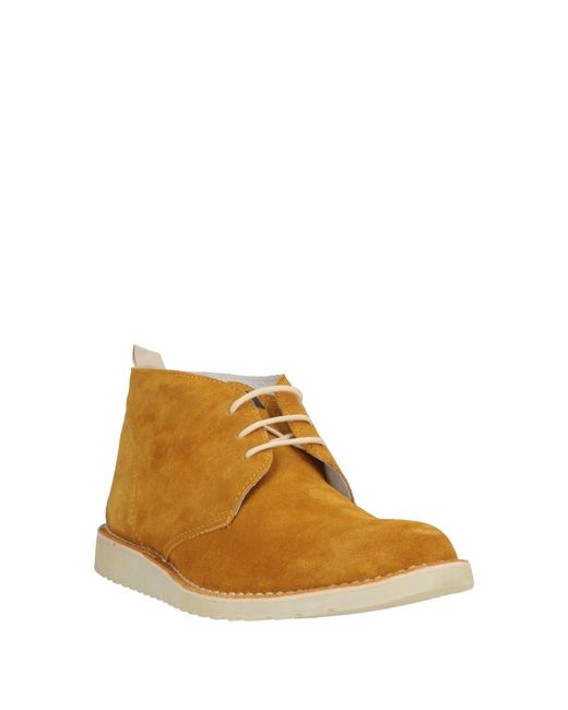 Angelo Nardelli Orange Ankle Boots for men