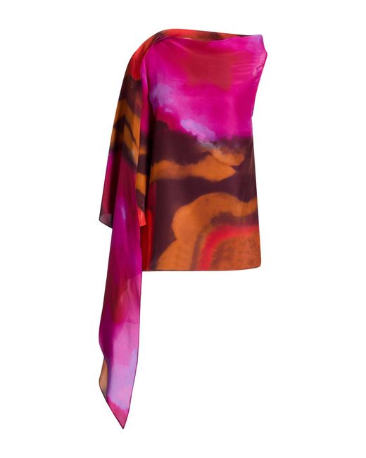 Gianluca Capannolo Pink Top Silk
