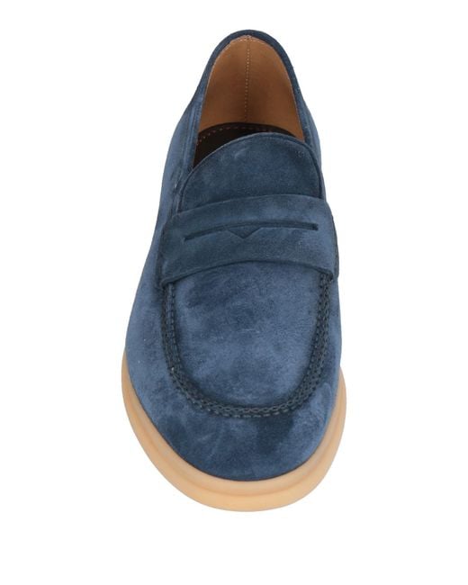 Corvari Blue Loafers Leather for men