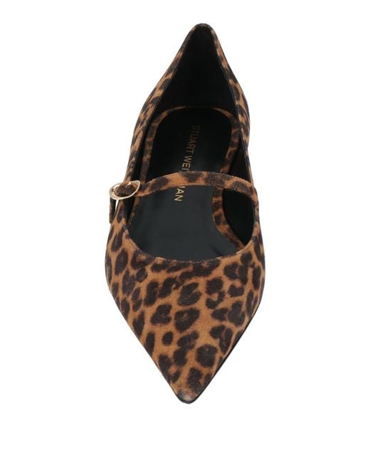 Stuart Weitzman Brown Ballet Flats