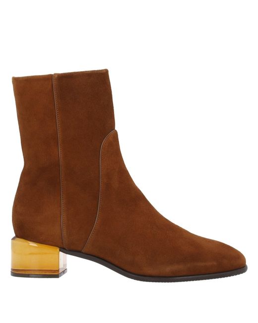 Stuart Weitzman Brown Ankle Boots