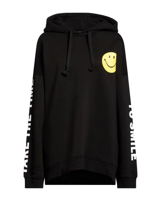 Joshua Sanders Black X Smiley World Sweatshirt Cotton, Polyester