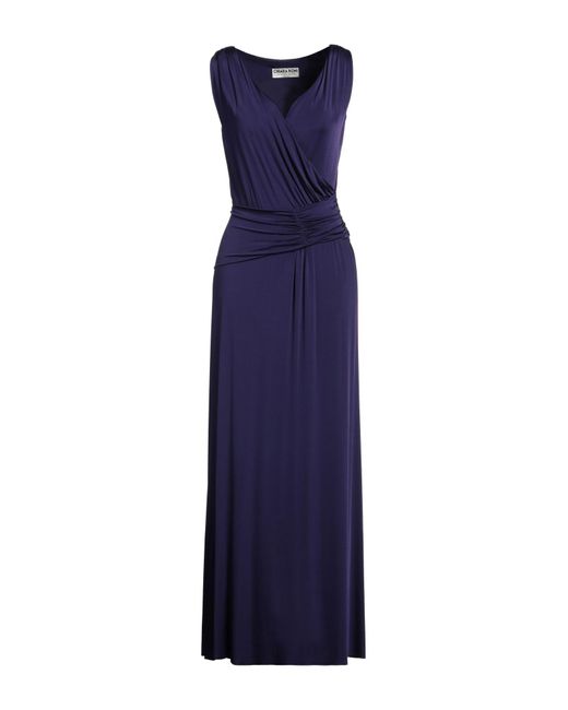 La Petite Robe Di Chiara Boni Blue Maxi Dress Viscose