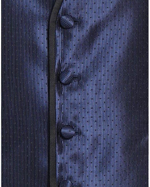 Carlo Pignatelli Blue Tailored Vest Acetate, Polyester, Viscose for men