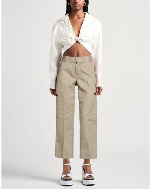 Dickies Natural Pants Polyester, Cotton