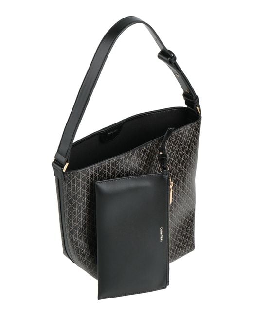 Calvin Klein Black Shoulder Bag Recycled Polyester, Polyurethane