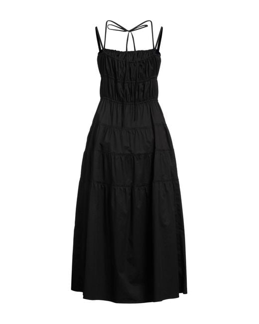 Sandro Black Midi Dress