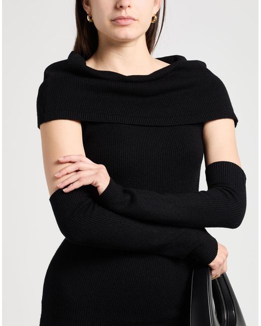 hinnominate Black Midi Dress Viscose, Polyester, Polyamide