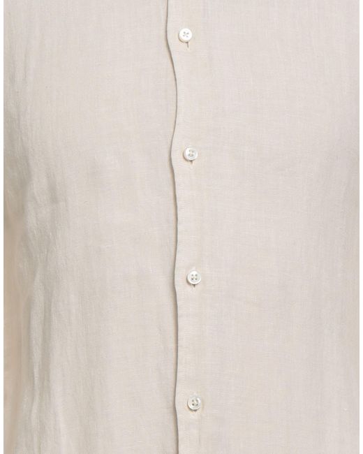 Fedeli White Shirt Linen for men