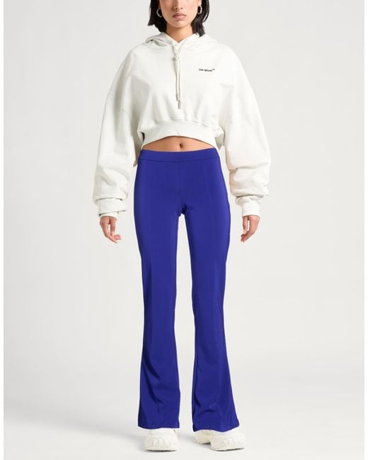 Circus Hotel Blue Pants Viscose, Polyester, Elastane