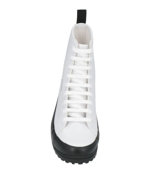 Superga White Ankle Boots