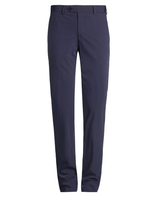 Brian Dales Blue Pants Polyester, Wool, Polyamide, Elastane for men