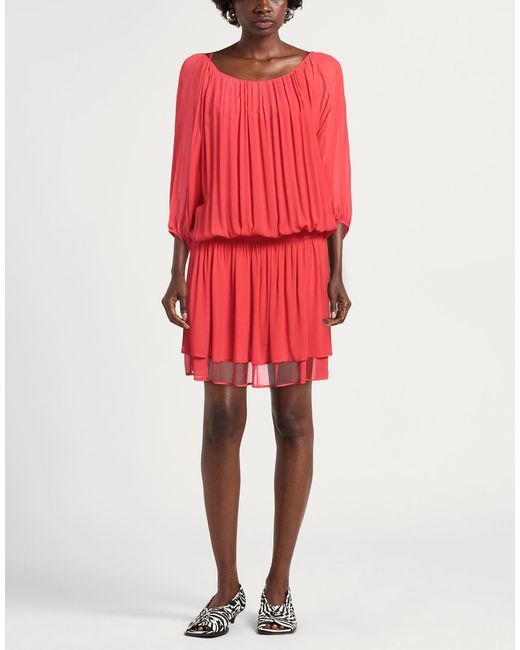8pm Red Mini Dress Viscose