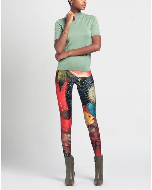 McQueen Red Leggings