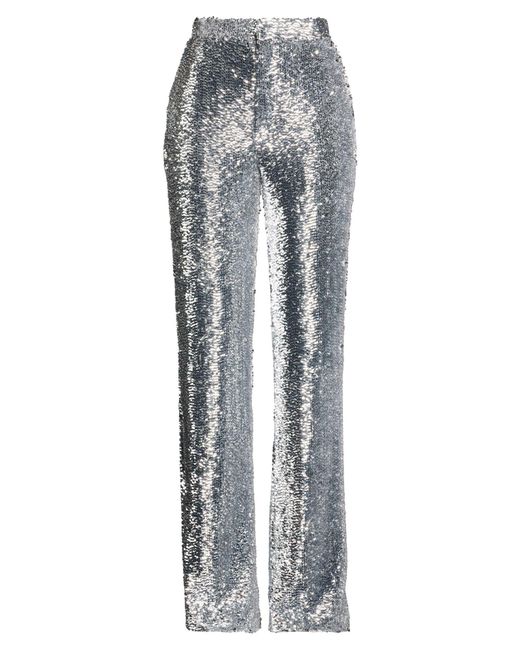 GIUSEPPE DI MORABITO Gray Pants Polyester, Elastane