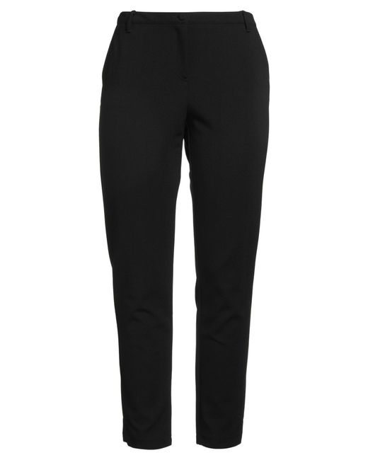 22 Maggio By Maria Grazia Severi Black Pants Nylon, Lyocell