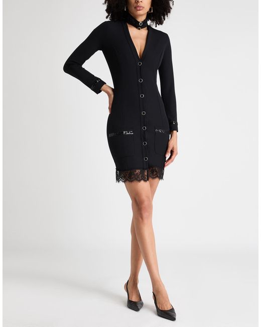 Babylon Black Mini Dress Polyamide, Elastane