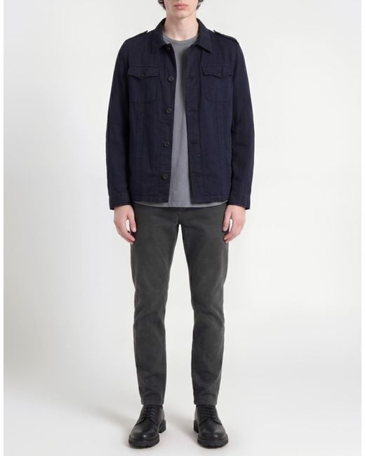Messagerie Blue Patrizio Piscaglia Midnight Jacket Cotton, Linen, Lyocell for men