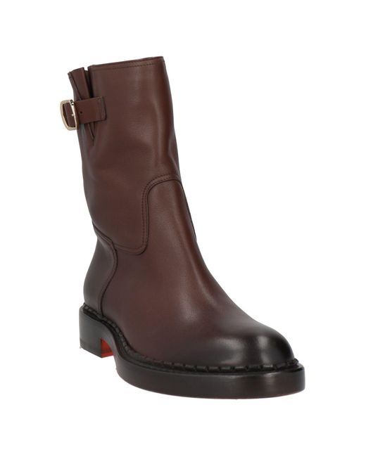 Santoni Brown Ankle Boots