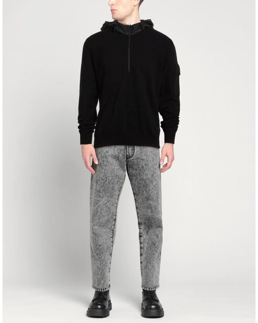 C P Company Black Sweater Polyamide, Wool, Polyester for men