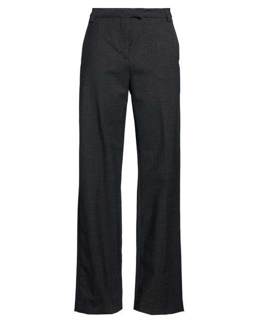 THE LATEST Black Pants Polyester, Virgin Wool, Elastane