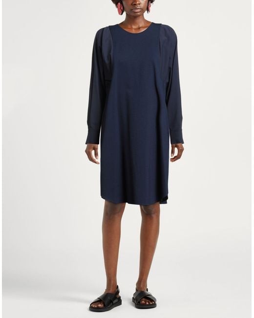 MEIMEIJ Blue Midnight Mini Dress Viscose, Polyamide, Elastane