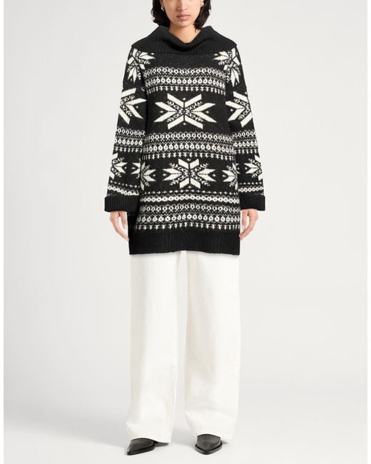 Semicouture Black Cardigan Acrylic, Polyamide, Wool, Viscose