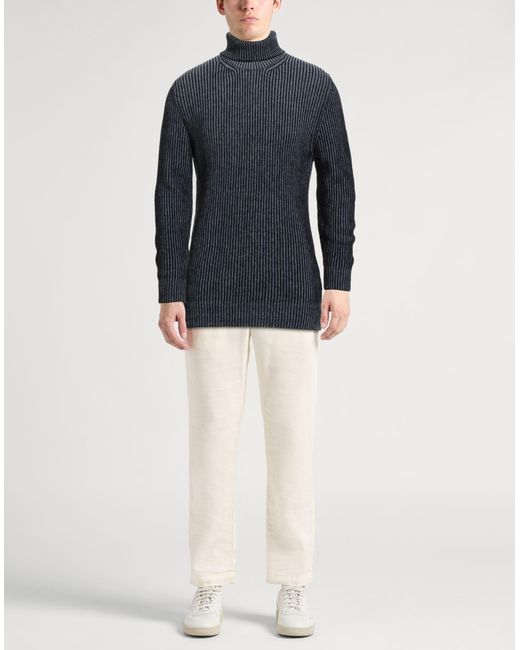 Tagliatore Blue Turtleneck for men