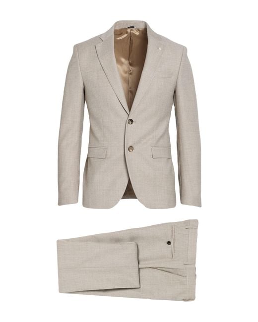 Manuel Ritz White Suit Virgin Wool, Elastane for men