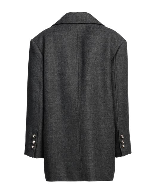 Sandro Black Coat Virgin Wool