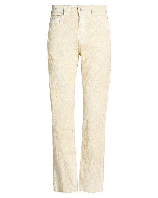Rick Owens Natural Pants Cotton, Polyester, Rubber for men