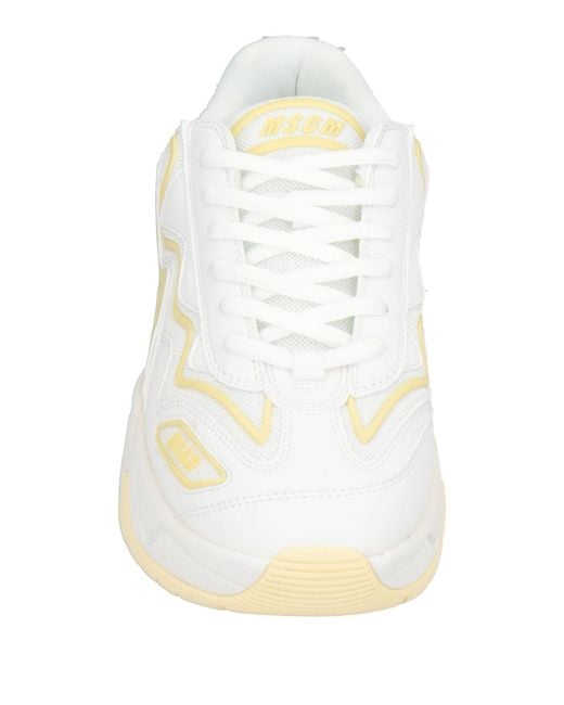 MSGM White Trainers for men