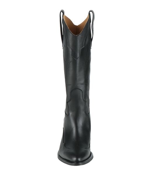Alohas Black Boot Leather