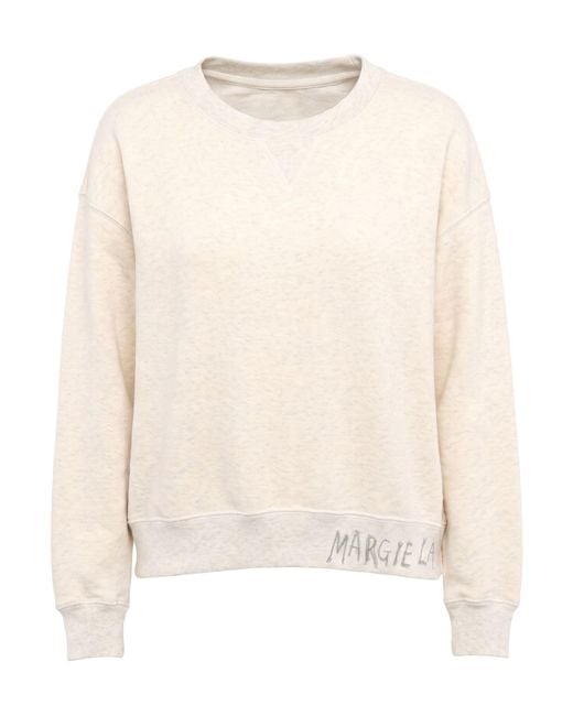 Maison Margiela Natural Cream Sweatshirt Cotton