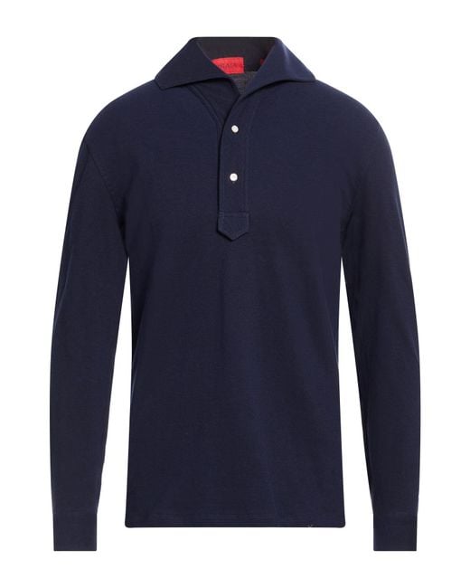 Polo Isaia de hombre de color Blue