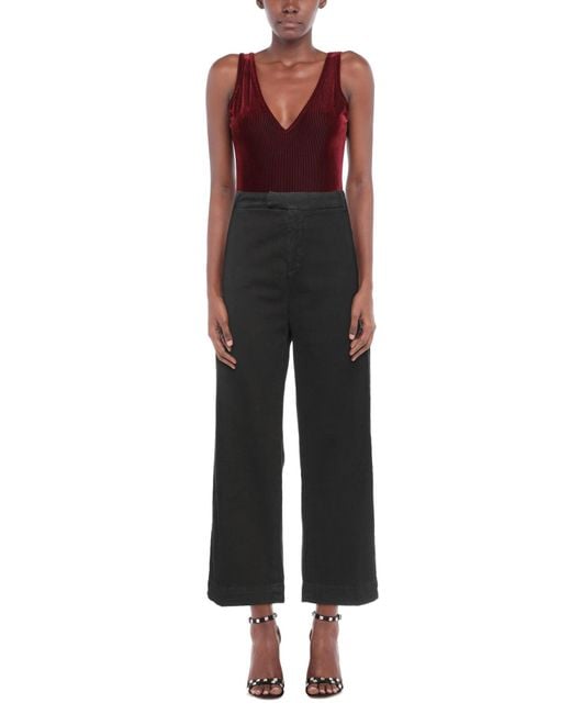 Roy Rogers Black Pants Cotton, Elastane