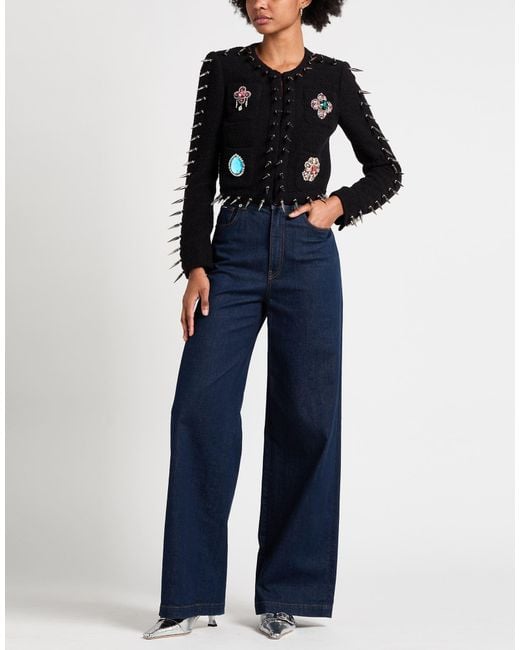 Moschino Black Jacket Wool, Polyamide