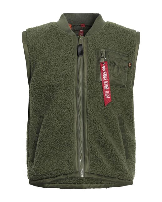 Alpha Industries Green Shearling & Teddy for men