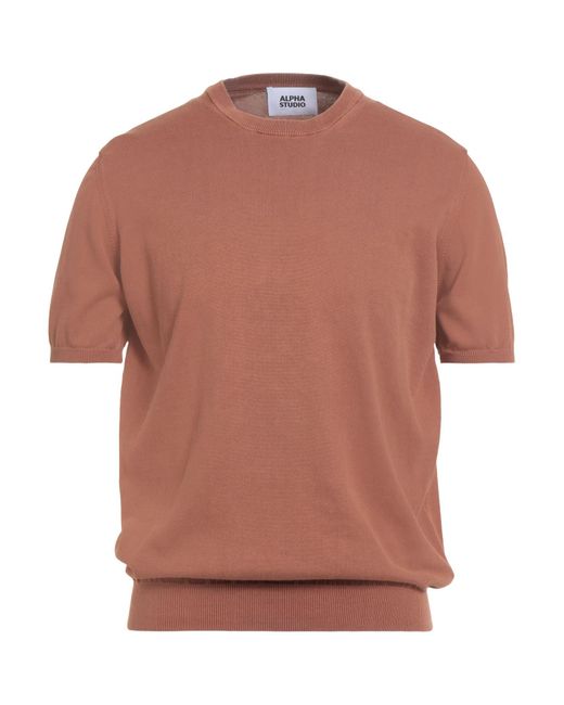 Alpha Studio Pullover in Natural für Herren