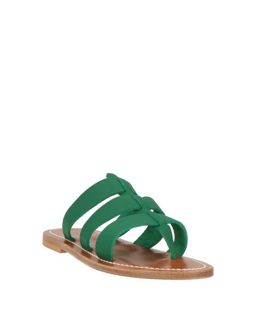 K. Jacques Green Thong Sandals