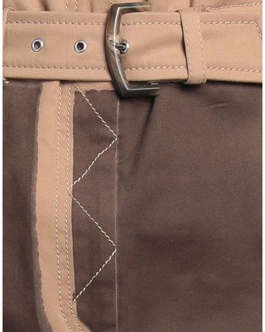 Alberta Ferretti Brown Mini Skirt Cotton, Elastane