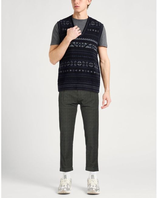 Berwich Gray Pants Cotton, Elastane for men
