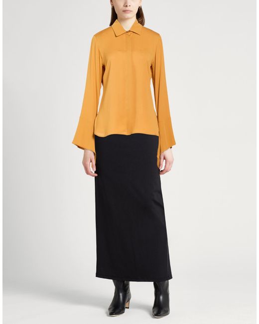Max Mara Yellow Shirt Silk