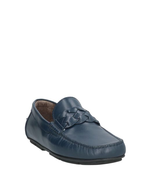 Baldinini Blue Loafers Calfskin for men